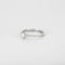 Bague 54 Solitaire or blanc serti de diamants 58 Facettes 3121216