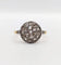 Bague cible antique or 18k diamants taille roses (circa 1920) 58 Facettes A06337