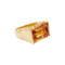 Bague 46 Bague, or jaune et topaze orange. 58 Facettes 34598
