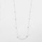 Collier Collier or blanc chaine alternée de diamants 58 Facettes 3674