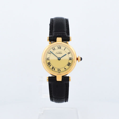 Bracelet Cartier Must Vendôme - Lemon roman dial - SM 58 Facettes