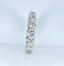 Bague 53 Alliance en or blanc et platine, 18 diamants 2,70 carats 58 Facettes AB642