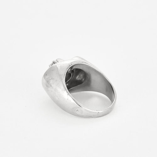 Bague 51 Bague en or gris et diamants 58 Facettes GU173