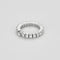 Bague 53 Bague souple en or blanc et diamants 58 Facettes JRW0022-53