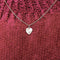 Pendentif AUGIS-Médaille d'amour coeur rubis or blanc 58 Facettes