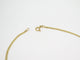 Collier Chaîne maille anglaise plate or jaune 14 carat 58 Facettes