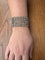Bracelet Bracelet manchette en argent égyptien à cinq rangs de maillons 58 Facettes