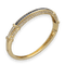 Bracelet Bracelet Jonc Ouvrant Or Jaune 18k – Saphirs Calibrés 1.0 ct et Diamants 2.50 cts – Années 1990 58 Facettes FB10815