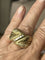 Bague 51 Bague Feuillage Or Jaune Diamants 58 Facettes LOT 6136