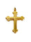 Pendentif Croix or rose et perles 58 Facettes