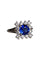 Bague 47 Bague or gris platine saphir diamants 58 Facettes