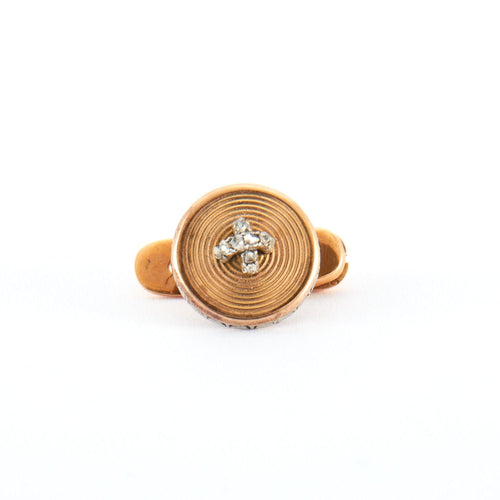 Boutons de manchette Parure d Habit Diamants Or et Platine 58 Facettes