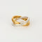 52 MELLERIO - L'Annel - Bague croisée or jaune, or blanc et diamants 58 Facettes J1YW203-0D52