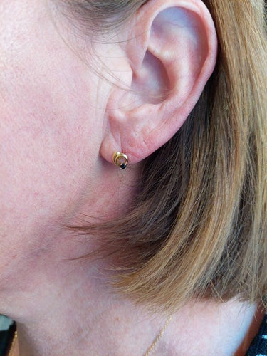 Boucles d'oreilles Boucles d'oreilles spinelles bleus 58 Facettes 088411