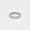 Bague 51.5 Alliance américaine en or blanc et diamants 58 Facettes COG04962