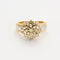 Bague 50 Bague "Chardon" or jaune et diamants 58 Facettes GU20