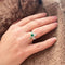 Bague 53 Bague émeraude diamants 58 Facettes
