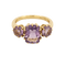 Bague 55,5 Bague en or jaune et améthystes 58 Facettes ALE4646