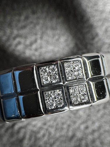 Bague 54 CHOPARD - Bague Ice Cube en or blanc 58 Facettes