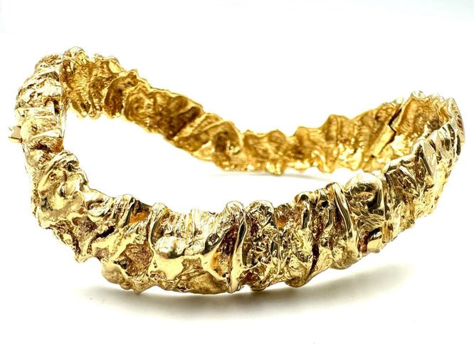 Bracelet GILBERT ALBERT - Bracelet or jaune 58 Facettes