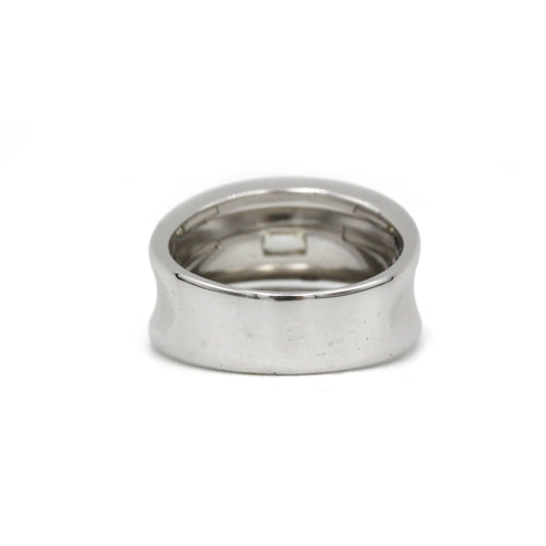 Bague 56 Bague or blanc et diamant 58 Facettes 230327R