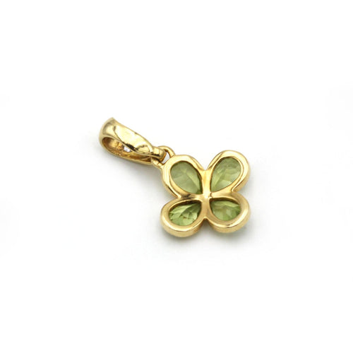 Pendentif Pendentif Trèfle 4 feuilles - Or, Diamant & Péridots 58 Facettes 250149R