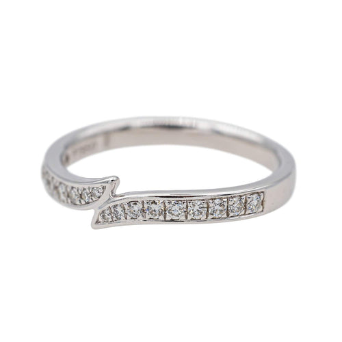 Bague 48.5 Bague Demi alliance Platine Diamant 58 Facettes 3705723CN