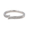 Bague 48.5 Bague Demi alliance Platine Diamant 58 Facettes 3705723CN