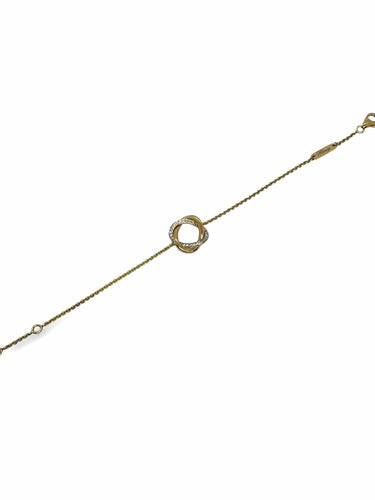 Bracelet Bracelet Poiray Tresse or et diamants 58 Facettes 1075