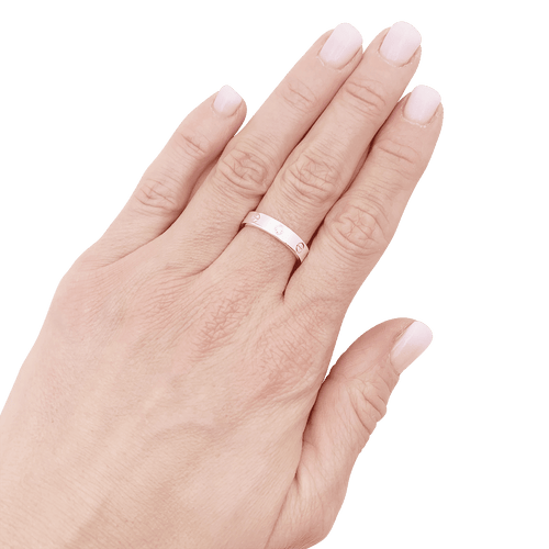 Bague 54 Bague Cartier "Love" or blanc, diamant. 58 Facettes 34458