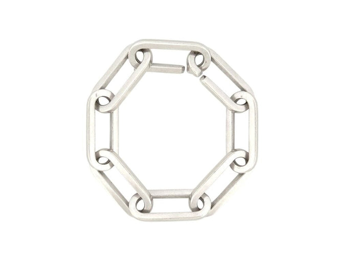Collier bracelet DINH VAN chaine a maillons xl en argent massif 925 55gr  sterling 58 Facettes 266219