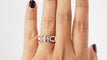 Bague 53.5 Bague en or blanc et diamant 58 Facettes 31821