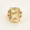 Bague Bague coktail en or jaune et citrine 58 Facettes LIS2377