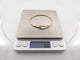 Bracelet bracelet KUNZ jonc ouvert or jaune 18k et diamants 0.30 ct t16 5.6g 58 Facettes 264949