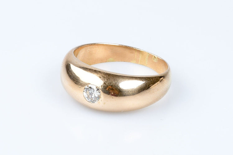 Bague 64 Bague diamant en or jaune 18 carats 58 Facettes 2-4377-1470-9