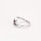 Bague 53 Bague en or blanc, rubis et diamants 58 Facettes GU267