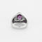 Bague 53 Bague jonc poire en or blanc 14K, Améthyste et diamants 58 Facettes