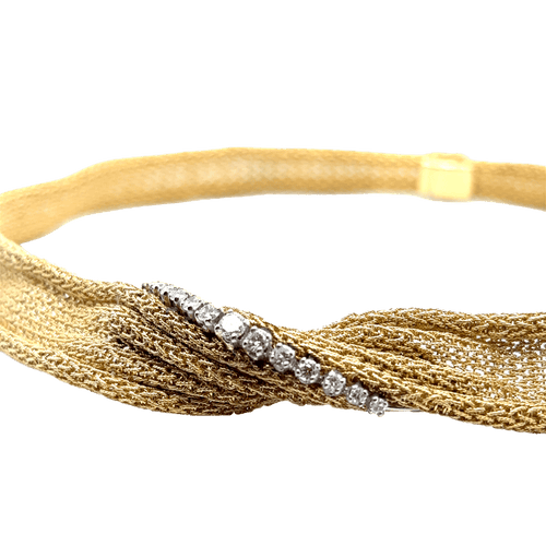 Collier Collier Draperie Or Jaune - Époque 19éme 58 Facettes 1.0000154/1