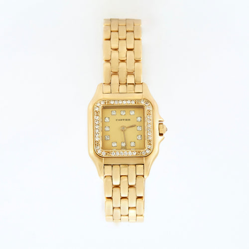 Montre CARTIER - Montre Panthère Or Diamants 58 Facettes