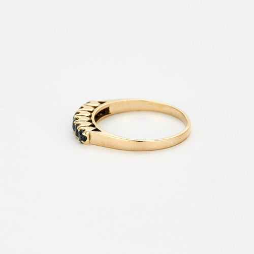 Bague 55 Demi Alliance Saphir 58 Facettes