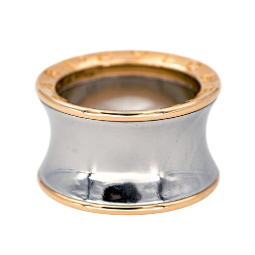 Bague 52 Bulgari Bague B.Zéro1 Or rose, Acier 58 Facettes 4437822CN