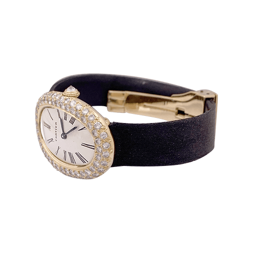 Montre Montre Cartier, "Baignoire", or jaune, diamants. 58 Facettes 34391