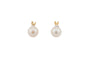 Boucles d'oreilles Boucles d'oreilles en or jaune avec perle et diamants 58 Facettes orc257