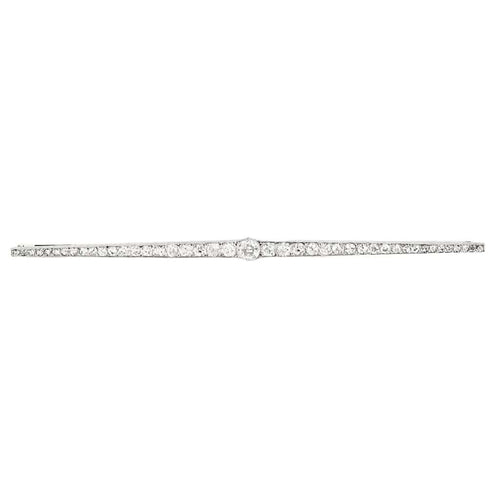 Broche Broche Art Déco Or blanc et Diamants 58 Facettes B240705