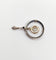 Pendentif Pendentif cible Art Déco or blanc, diamants, saphirs calibrés (circa 1920) 58 Facettes A05269