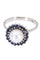 Bague 56 Bague or blanc perle et saphirs 58 Facettes 090091