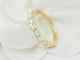 Bague 62 Demi alliance en or jaune et diamants 58 Facettes 33458