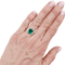 Bague 53 Bague émeraude, deux ors, diamants. 58 Facettes 34496