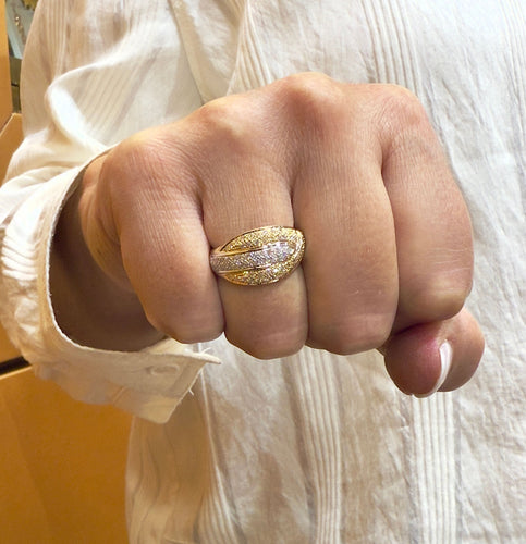 Bague 55 Bague 2 ors et diamants 58 Facettes