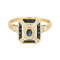 Bague 63,5 Bague en or deux tons, saphirs et diamants 58 Facettes B250577